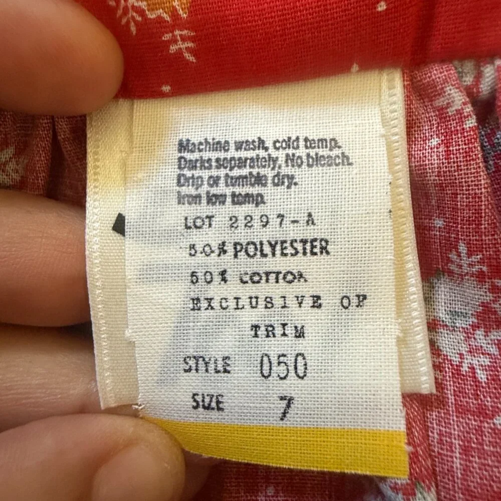 Byer Too! Vintage Open Back Strap Flowered Sun Dress Sz. XS 70's Prairie Core - Picture 6 of 16